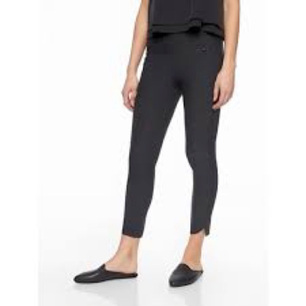 Athleta Stellar Pull On Crop Ankle Pants Black Size S